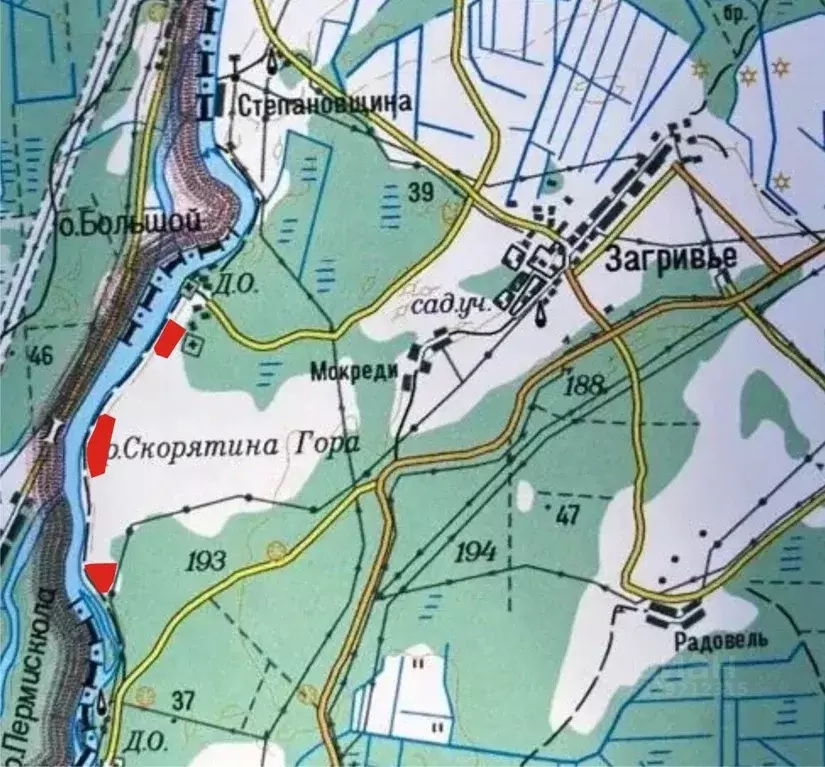 Участок в Ленинградская область, Сланцевский район, Загривское с/пос, ... - Фото 2