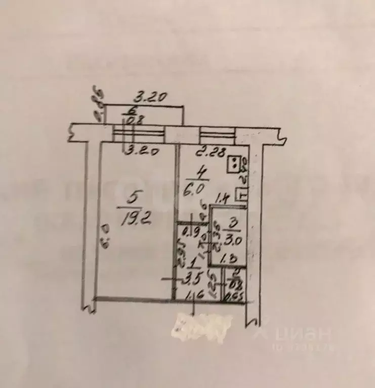 1-к кв. Татарстан, Казань ул. Космонавтов, 47 (30.0 м) - Фото 2