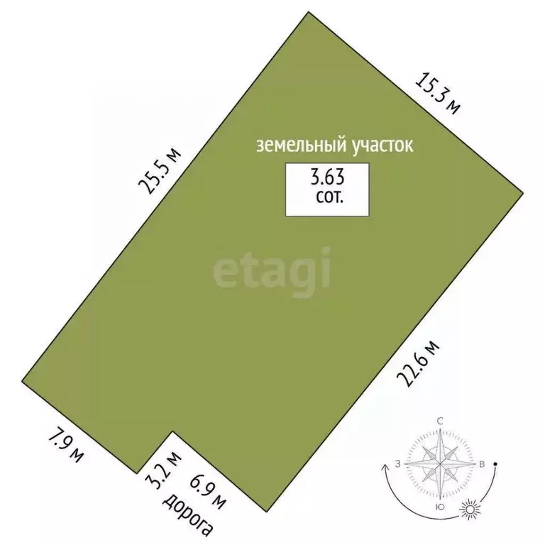 Участок в Ростовская область, Мясниковский район, Краснокрымское ... - Фото 1