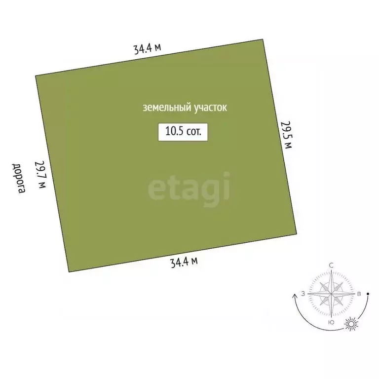 Участок в Свердловская область, Талица ул. Луначарского (11.0 сот.) - Фото 2