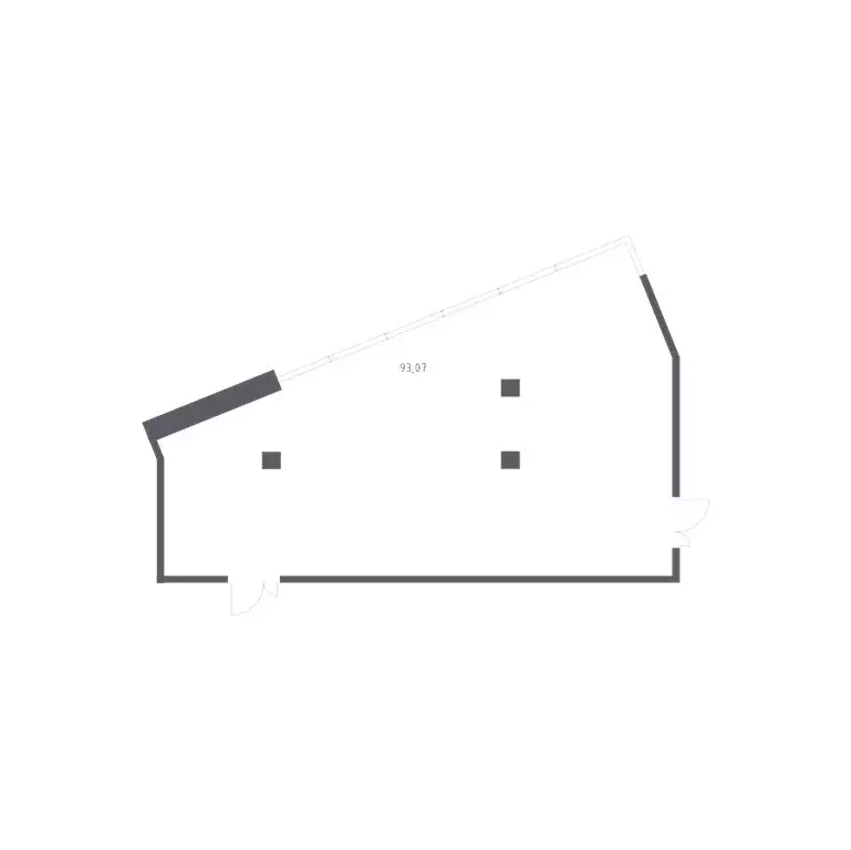 Помещение свободного назначения (93.07 м) - Фото 1