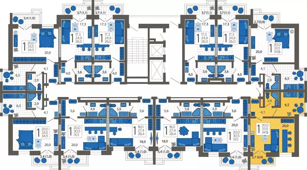 1-комнатная квартира: Сочи, улица Искры, 88к6 (34.5 м) - Фото 1