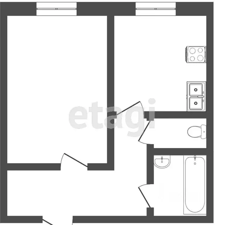 1-к кв. Тюменская область, Тюмень Ямская ул., 94 (35.0 м) - Фото 2