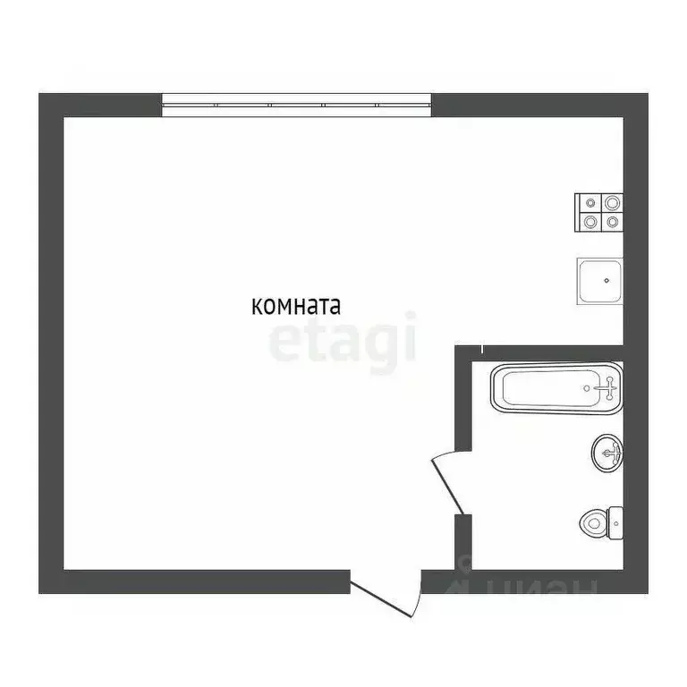 Студия Воронежская область, Воронеж ул. Шишкова, 72/4 (40.0 м) - Фото 2