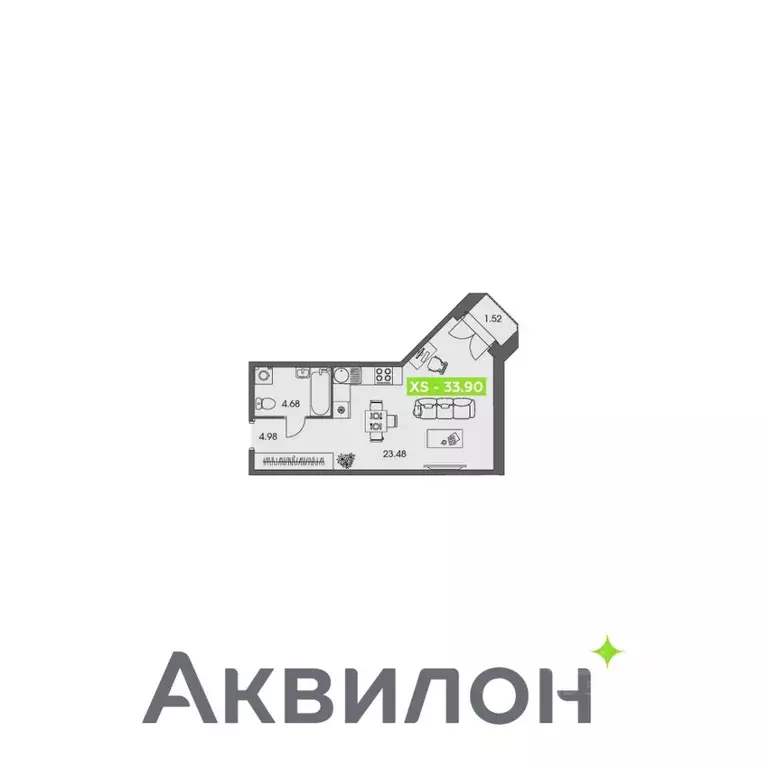 Студия Архангельская область, Архангельск Ломоносовский округ,  (33.9 ... - Фото 1