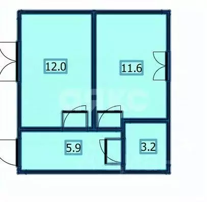 1-к кв. Краснодарский край, Анапа ул. Шевченко, 252 (34.0 м) - Фото 2