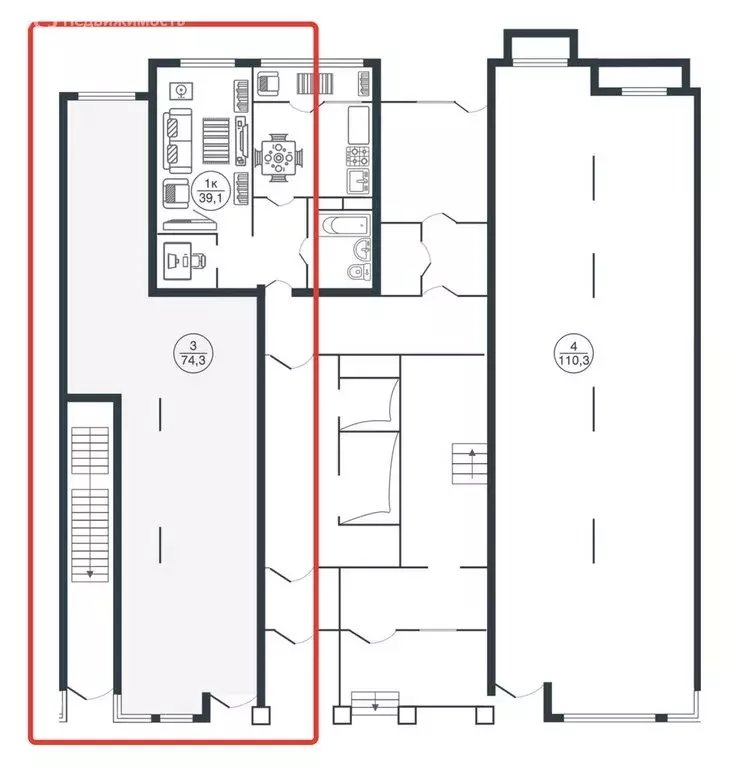 Помещение свободного назначения (74.3 м) - Фото 2