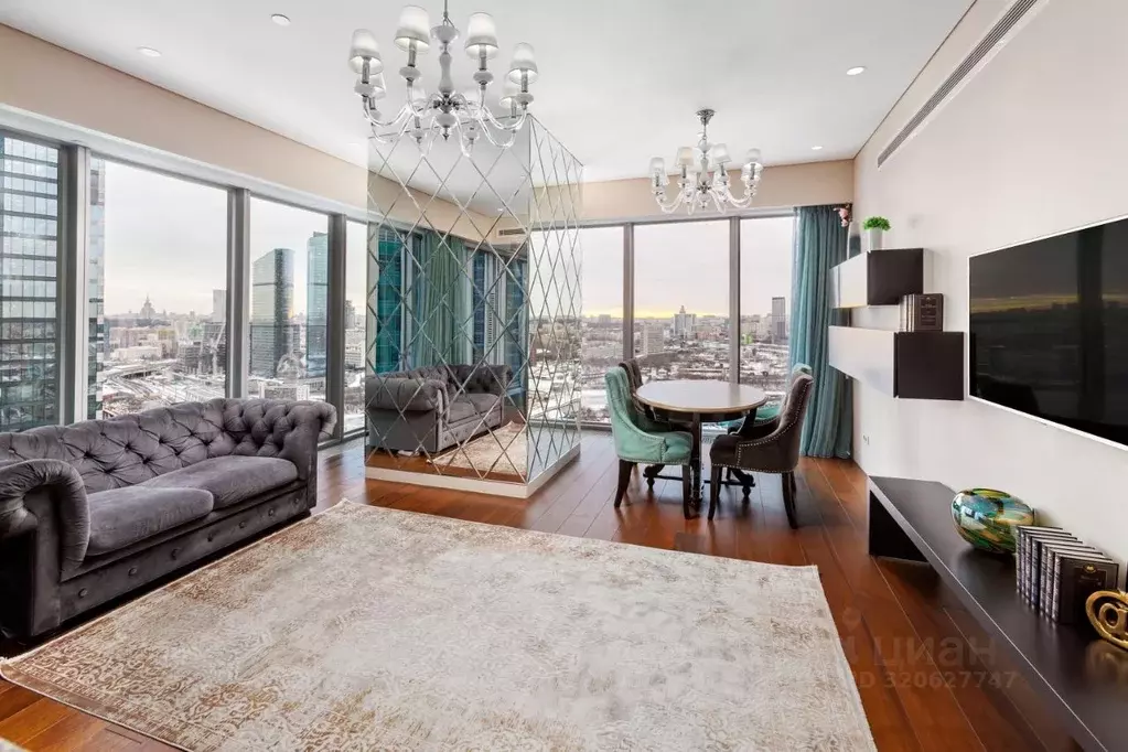 2-к кв. Москва 1-й Красногвардейский проезд, 21с1 (87.0 м) - Фото 2