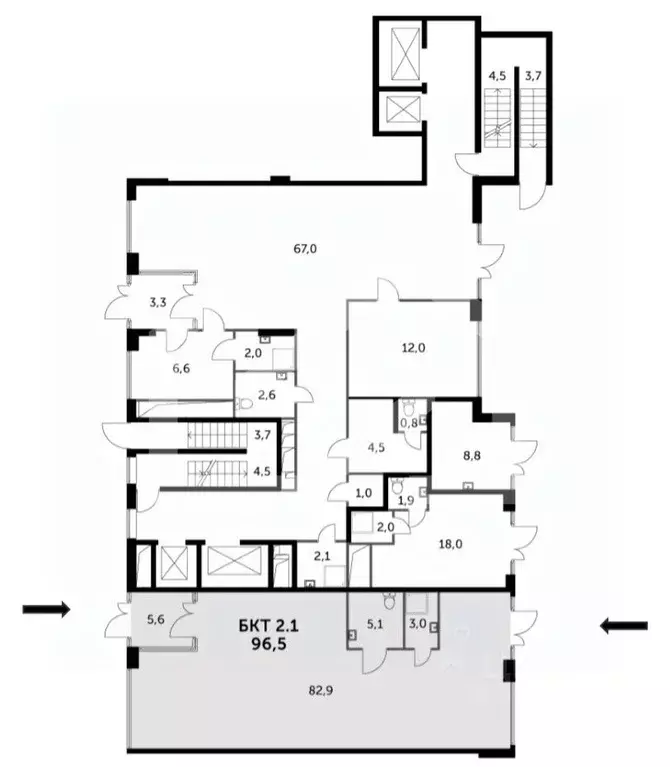 Помещение свободного назначения в Москва Сидней Сити жилой комплекс, ... - Фото 2