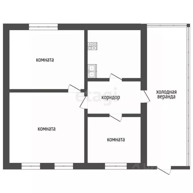 Дом в Кемеровская область, Прокопьевск Кольцевая ул., 13А (66 м) - Фото 2