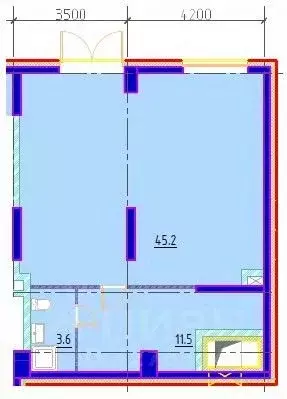 Помещение свободного назначения в Москва 1-й Красносельский пер., 15 ... - Фото 2