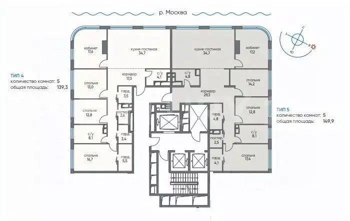 6-к кв. Москва ул. Нижние Мневники, 9 (290.0 м) - Фото 1