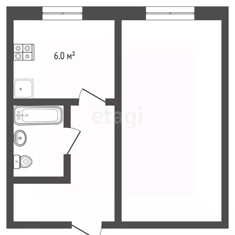 1-к кв. Забайкальский край, Чита просп. Советов, 14 (29.8 м) - Фото 2