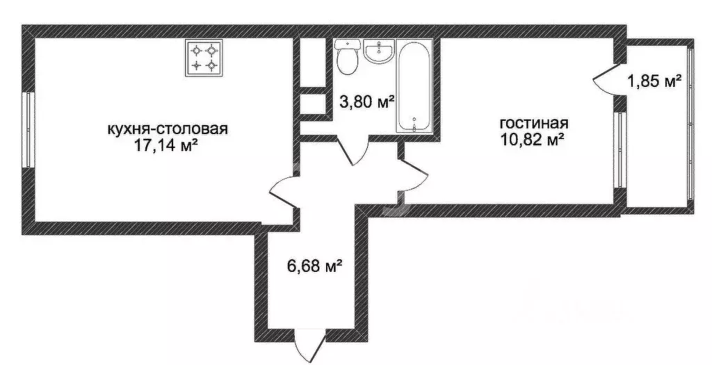 1-к кв. Ханты-Мансийский АО, Сургут ул. Семена Билецкого, 7 (40.0 м) - Фото 0