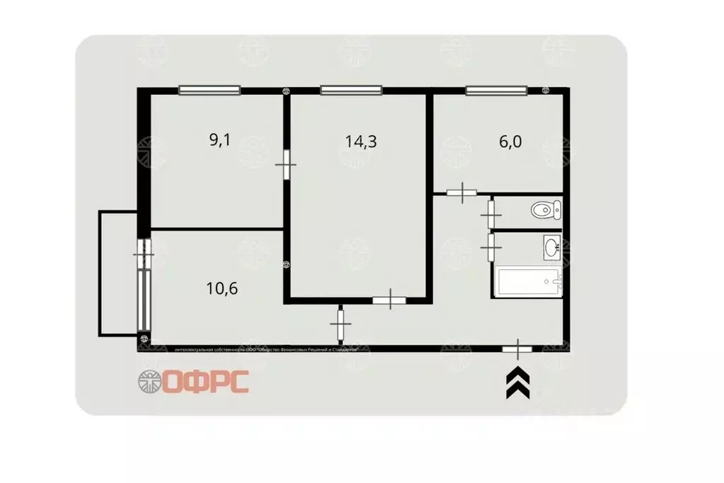 3-к кв. Москва ул. Мусы Джалиля, 34К3 (50.6 м) - Фото 2