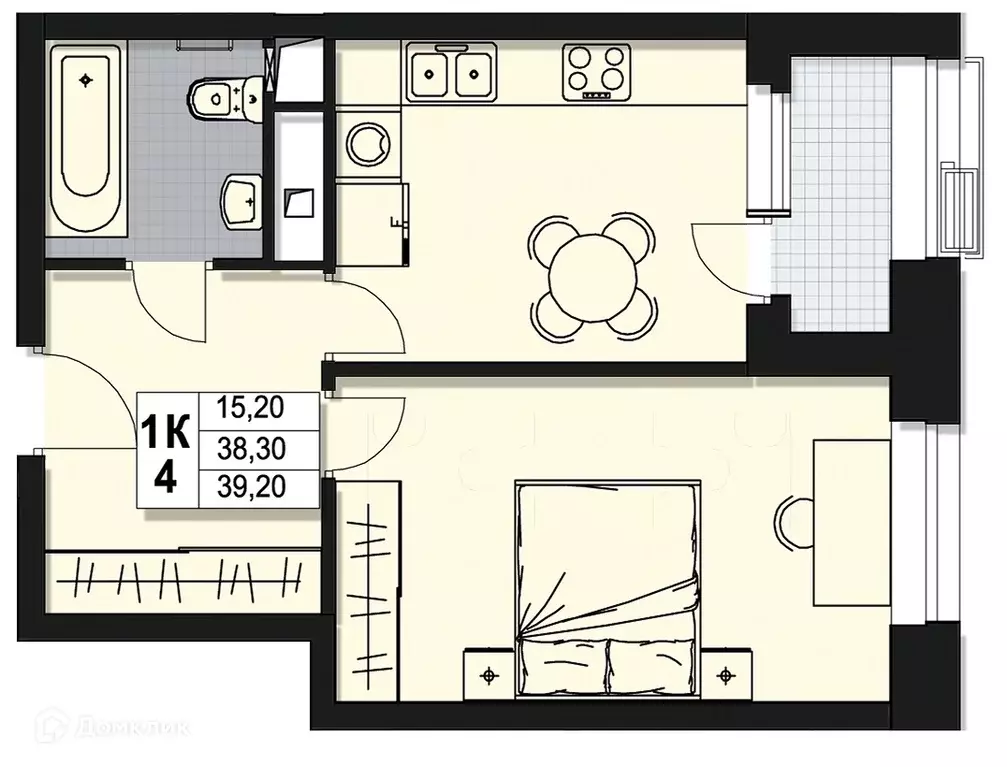 Продаётся 1-к квартира, 38.3 м - Фото 0