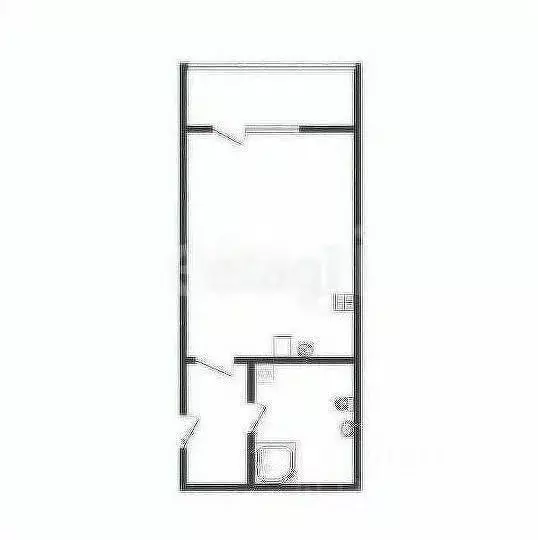 Студия Курская область, Курск ул. Энгельса, 115/6 (26.68 м) - Фото 1