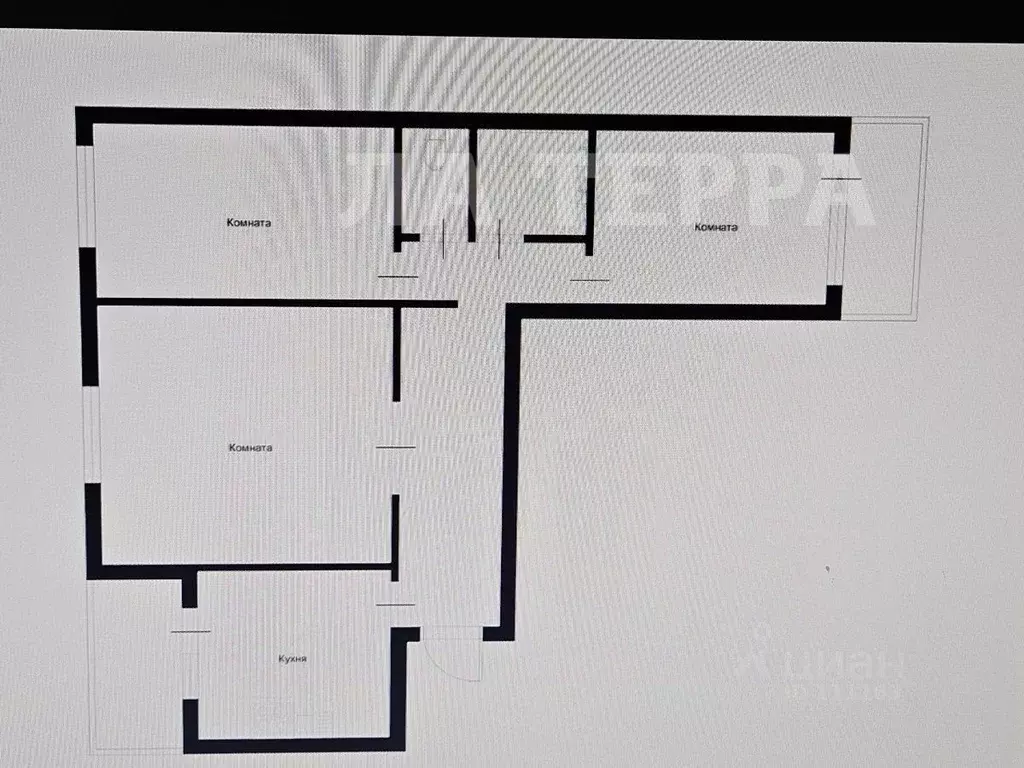 3-к кв. Москва Строгинский бул., 4К1 (65.3 м) - Фото 2