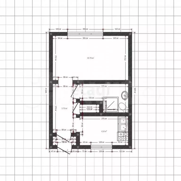 1-к. квартира, 40 м, 3/3 эт. - Фото 0