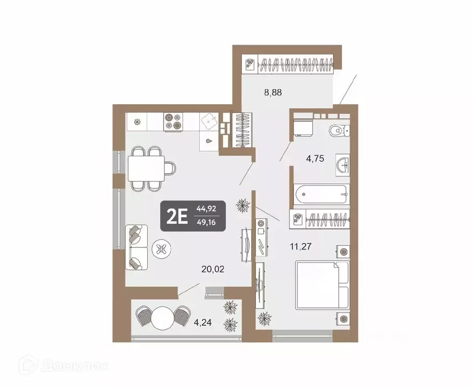Продаётся 2-к квартира, 45.7 м - Фото 0