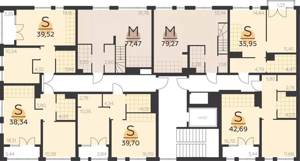 1-к кв. Тульская область, Тула городской округ, пос. Молодежный ул. ... - Фото 2