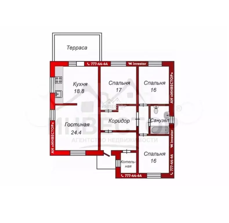 Дом в Челябинская область, Сосновский муниципальный округ, с. ... - Фото 2