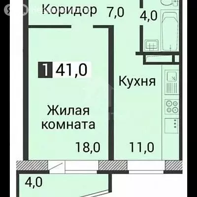 1-комнатная квартира: Воронеж, Беговая улица, 223/1 (40 м) - Фото 1