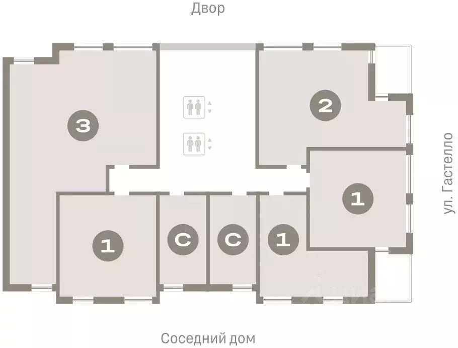 1-к кв. Свердловская область, Екатеринбург ул. Гастелло, 19А (47.4 м) - Фото 1