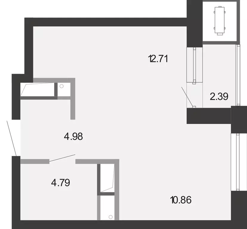 Квартира-студия: Тула, улица Фридриха Энгельса, 70А (35.73 м) - Фото 2
