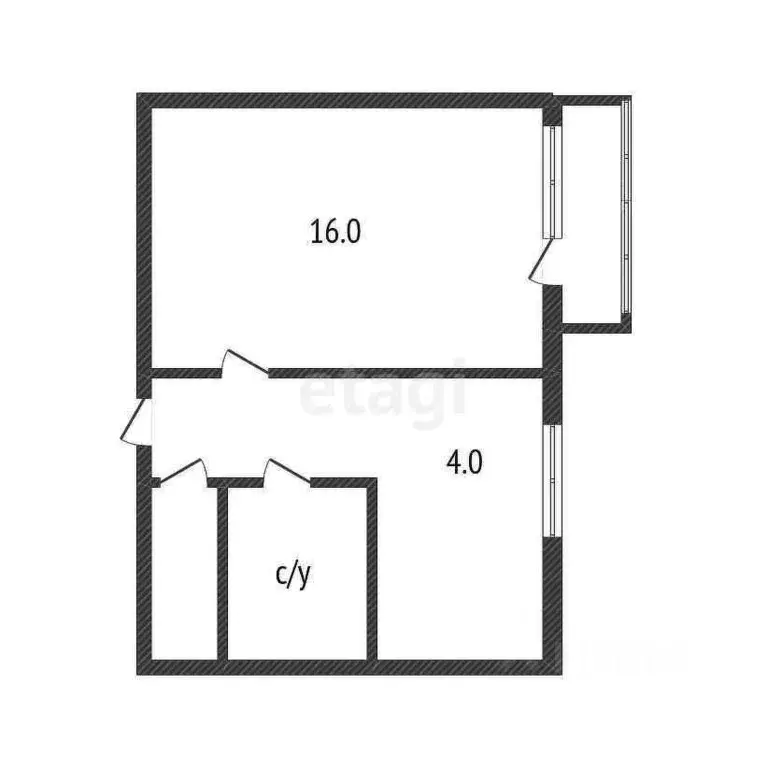 1-к кв. Костромская область, Нерехтский район, Волжское с/пос, д. ... - Фото 2