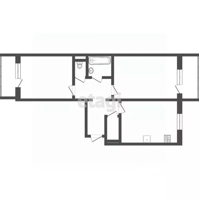 2-к кв. Мордовия, Саранск ул. Веселовского, 20к1 (61.0 м) - Фото 1