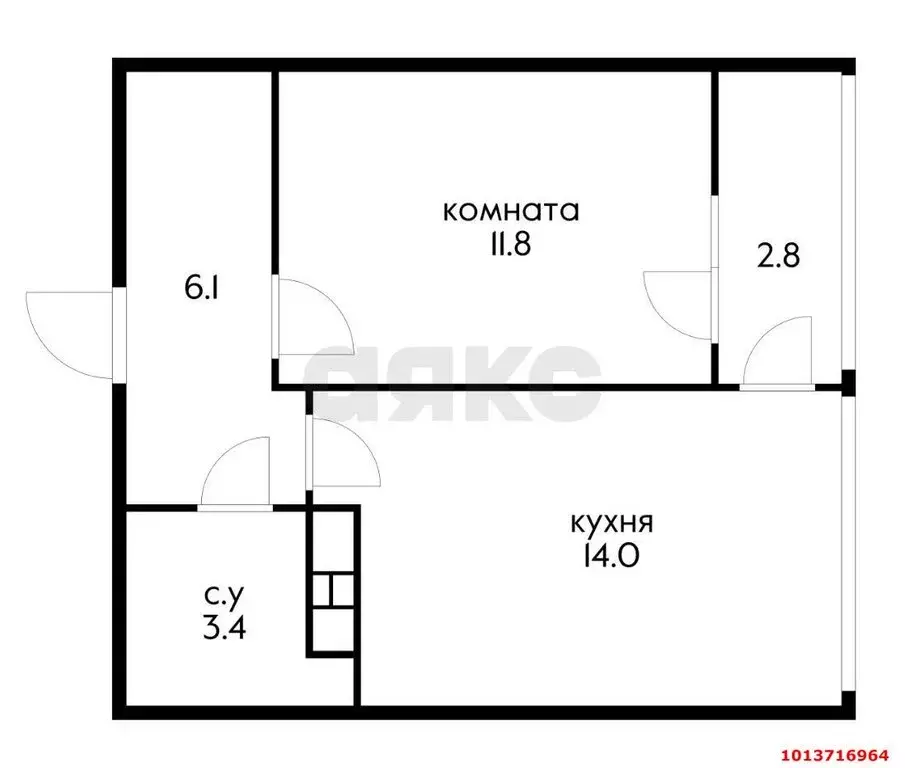 1-комнатная квартира: Краснодар, улица Западный Обход, 57лит29 (38 м) - Фото 0