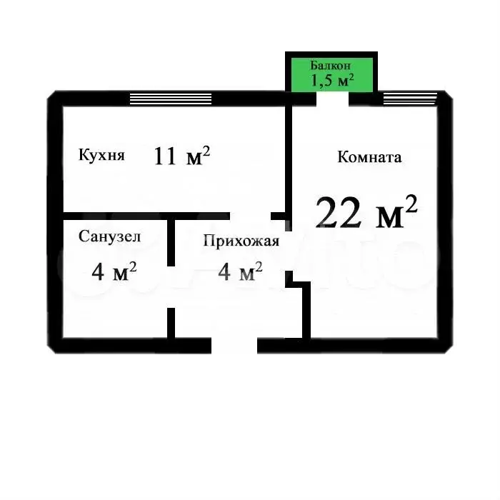 1-к. квартира, 42,7 м, 14/25 эт. - Фото 0