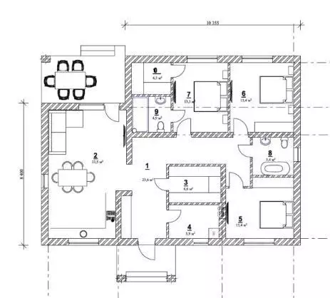 Дом в Саратовская область, Энгельсский район, Новопушкинское ... - Фото 2