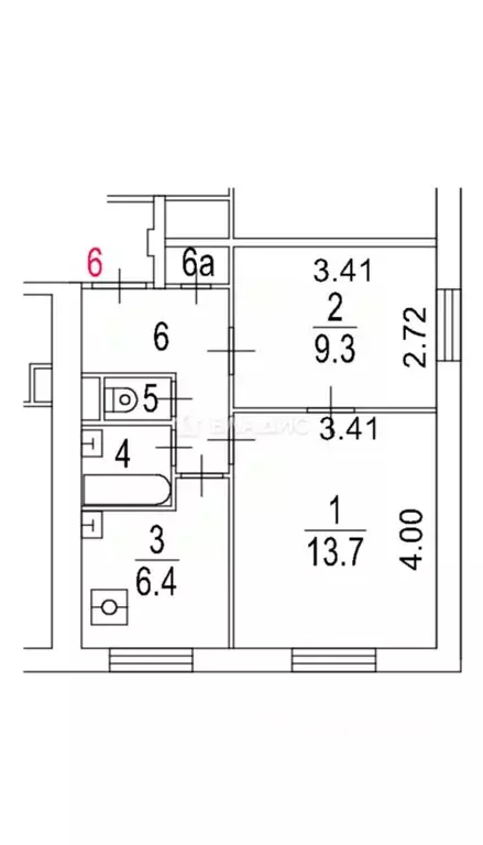 2-к кв. Москва Снежная ул., 14К2 (38.0 м) - Фото 1