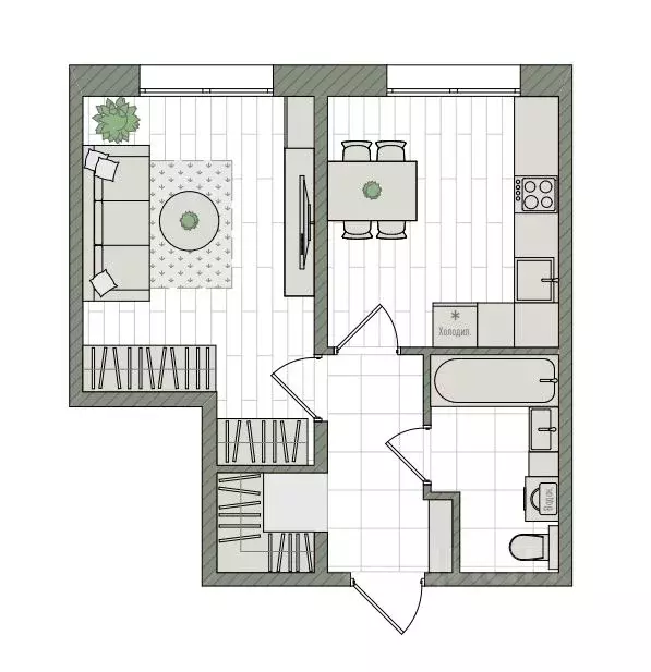1-к кв. Кировская область, Киров бул. Прибрежный, 6 (35.3 м) - Фото 1