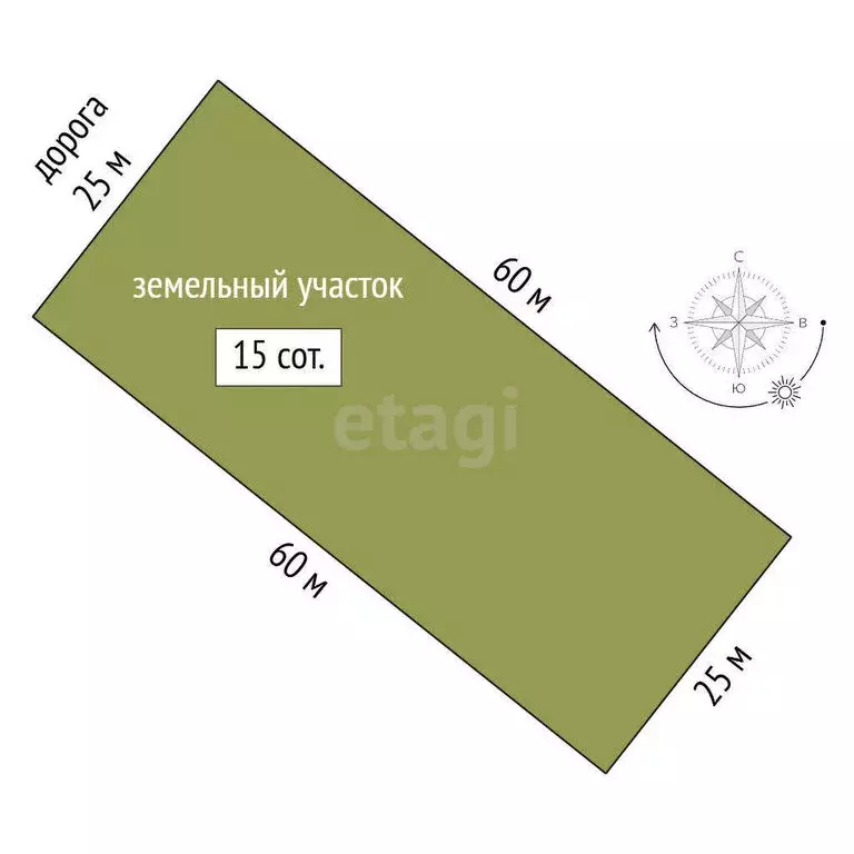 Участок в Яркое Поле, Солнечная улица, 19 (15 м) - Фото 0