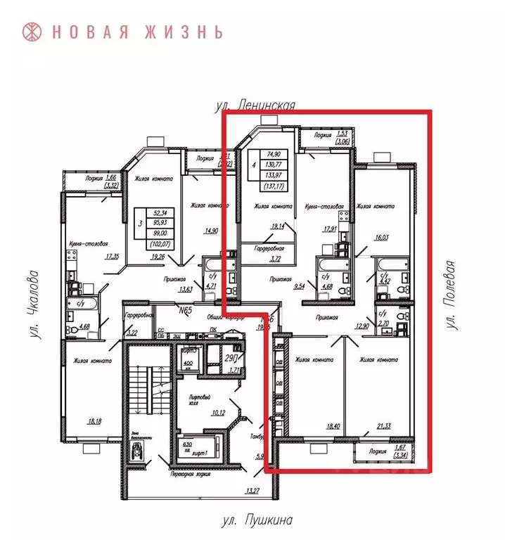 4-к кв. Самарская область, Самара Ленинская ул. (136.85 м) - Фото 0