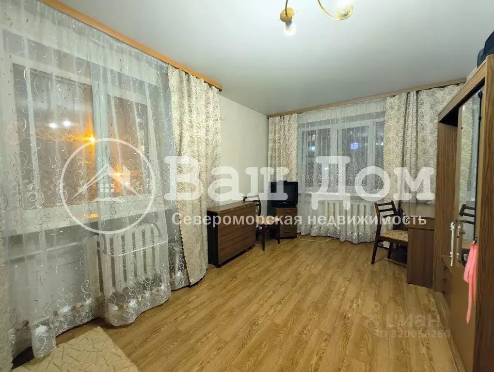 1-к кв. Мурманская область, Североморск ул. Ломоносова (30.2 м) - Фото 0