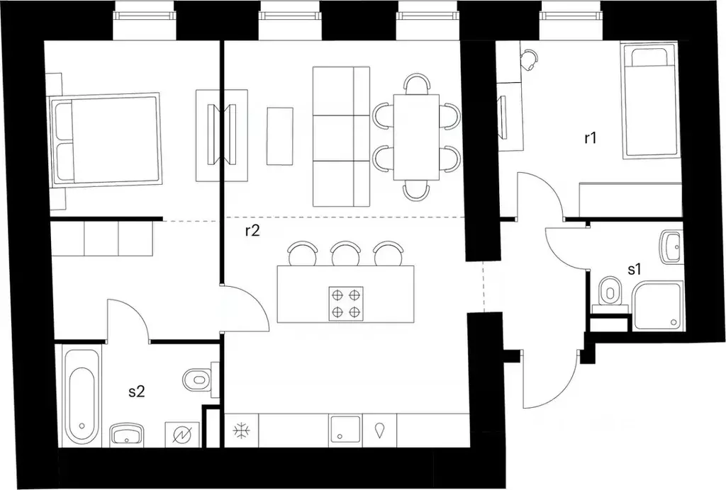 1-к кв. Санкт-Петербург Кантемировская ул., 11Р (68.73 м) - Фото 2