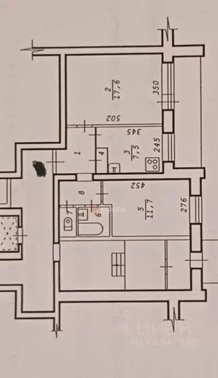 2-к кв. Новосибирская область, Новосибирск Сибирская ул., 26 (52.0 м) - Фото 1