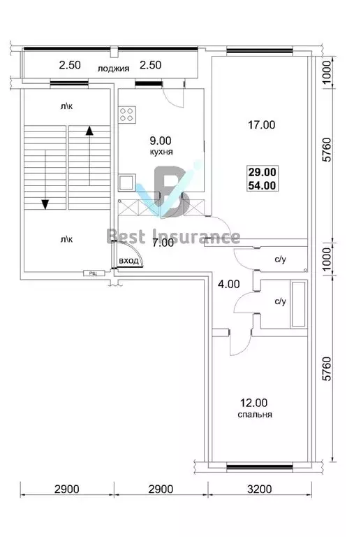 2-комнатная квартира: Ивантеевка, улица Богданова, 23 (54 м) - Фото 1