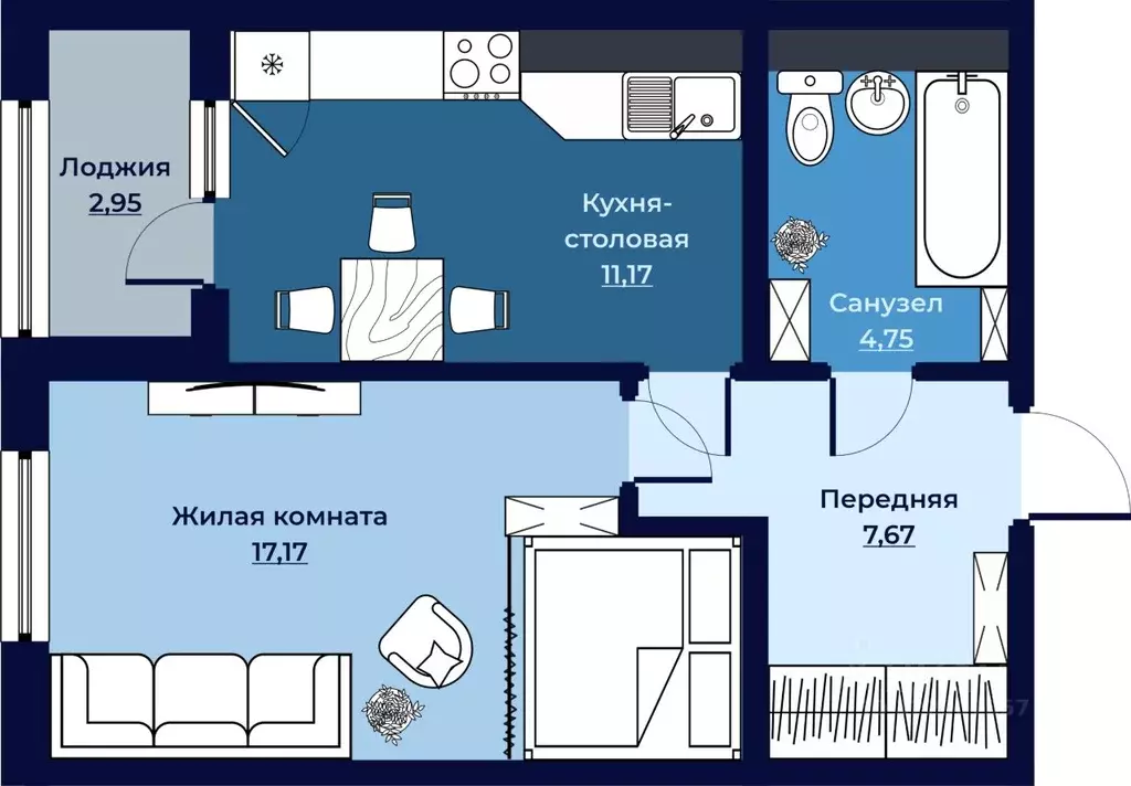 Свободной планировки кв. Камчатский край, Петропавловск-Камчатский ... - Фото 2