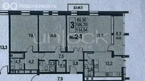 3-комнатная квартира: Москва, 3-й Павелецкий проезд, 3 (116.6 м) - Фото 1