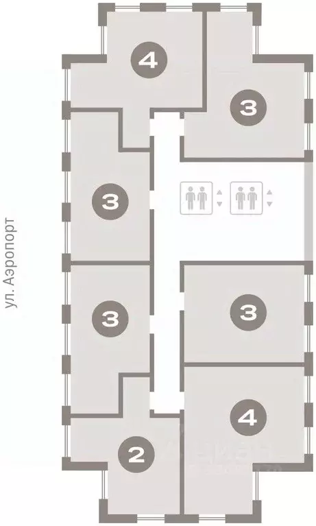 3-к кв. Новосибирская область, Новосибирск ул. Аэропорт, 88 (101.43 м) - Фото 1