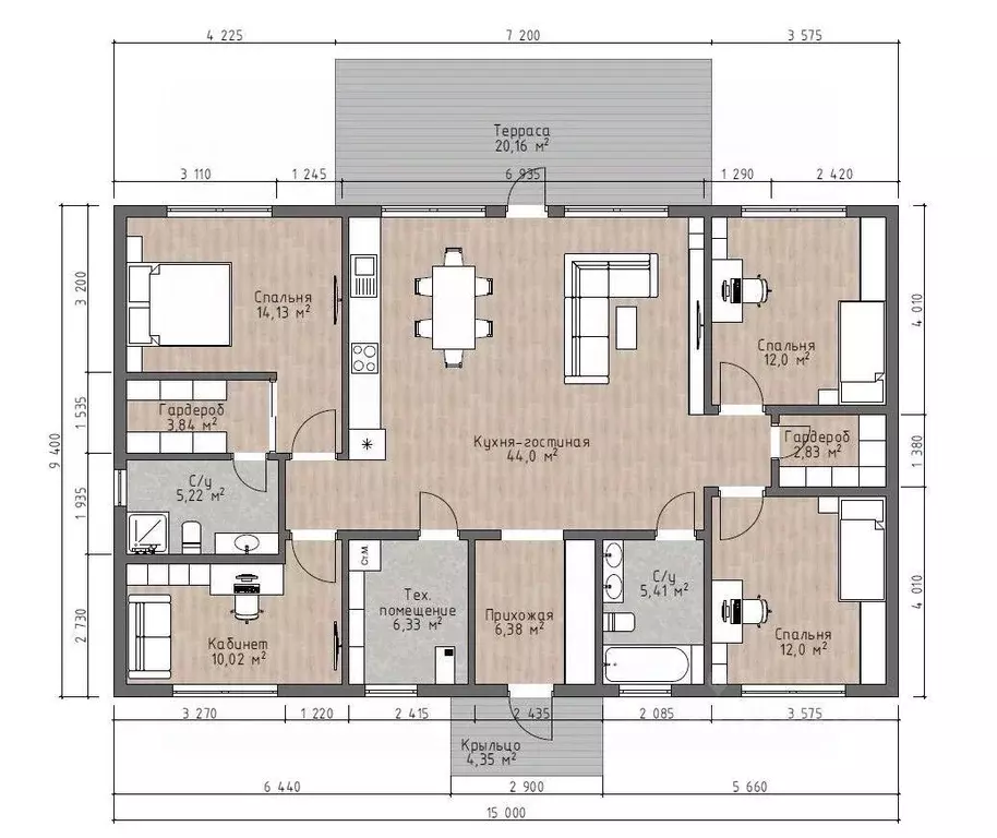 Дом в Московская область, Мытищи городской округ, д. Юрьево 3 (120 м) - Фото 2