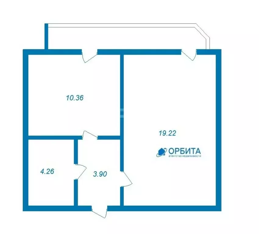 1-комнатная квартира: Тюмень, улица Домостроителей, 26 (37.8 м) - Фото 1