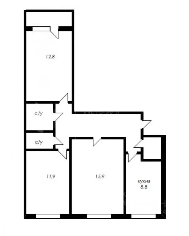 3-к кв. Тюменская область, Тюмень ул. 30 лет Победы, 146 (66.5 м) - Фото 2