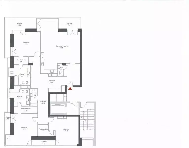 5-к кв. Москва Минская ул., 2Вк1 (305.0 м) - Фото 2