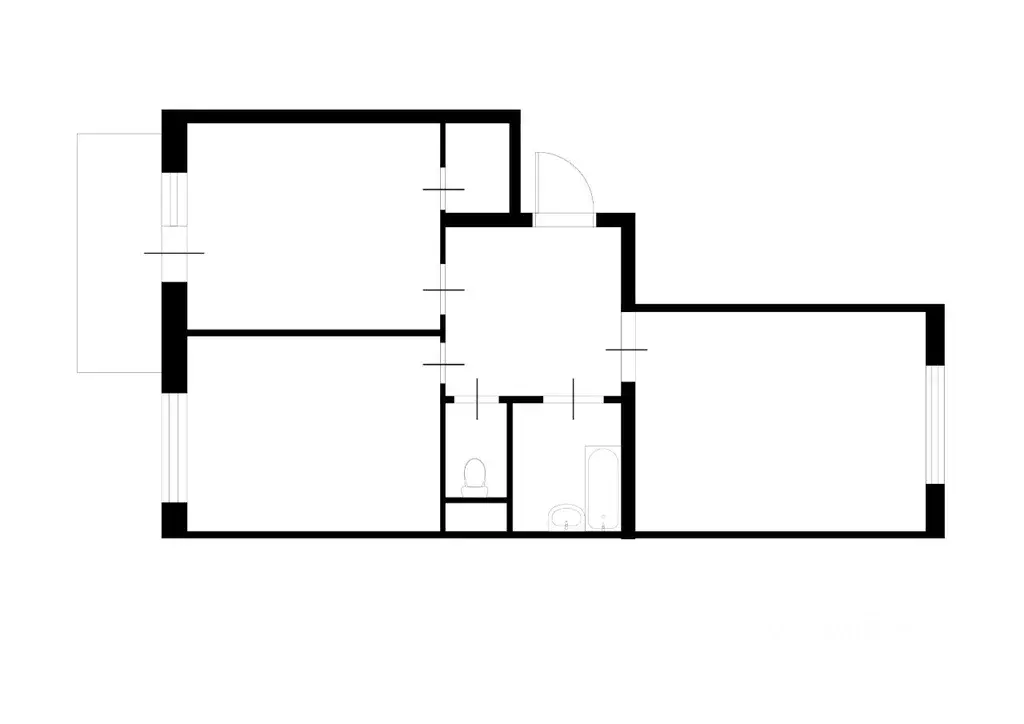 2-к кв. Санкт-Петербург пос. Шушары, пер. Вилеровский, 6 (53.5 м) - Фото 1